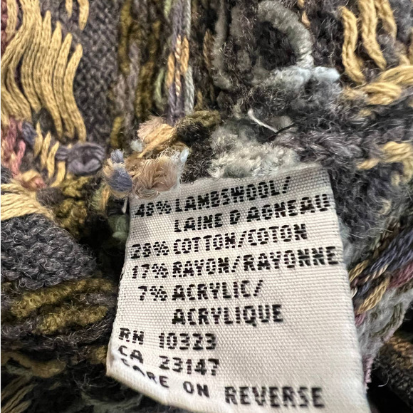 Talbots Women's Fair Isle Cardigan Sweater Size SP in Multicolor Lambswool Blend - Picture 8 of 9